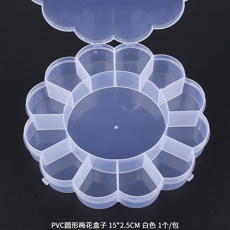 Wholesale Handmade DIY Bead Jewelry Removable Transparent Plastic Storage Box Tools